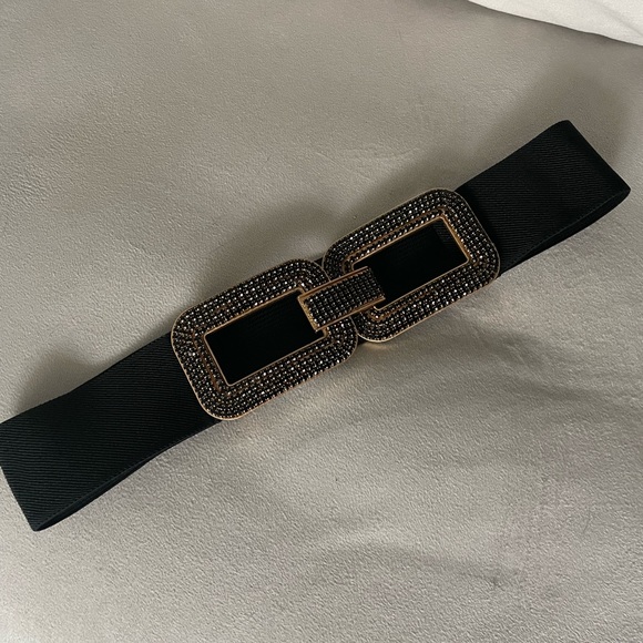 Zara Accessories Zara Rhinestone Stretch Belt Poshmark